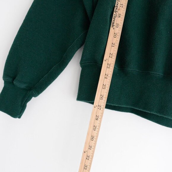 VTG '90S Signet Sportswear Hunter Green Embroidered Law Office Crew Neck Sweater - Picture 5 of 14